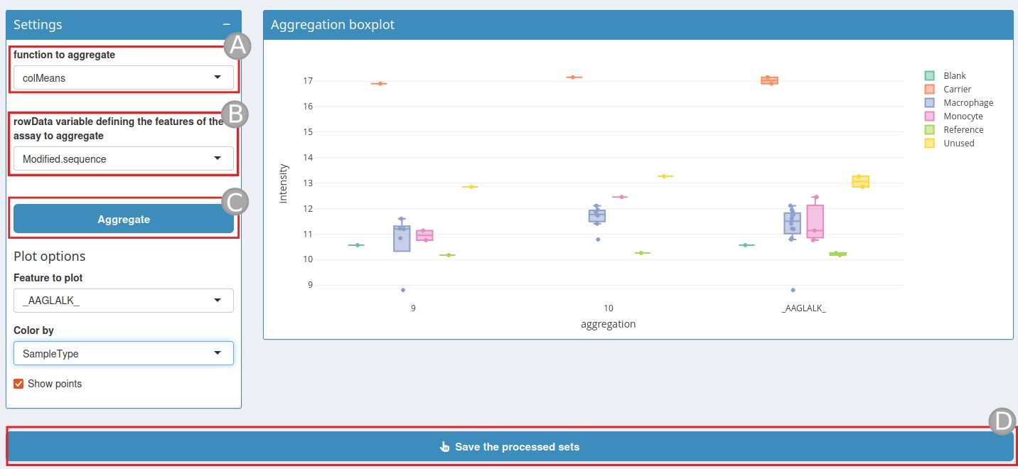 Aggregation page